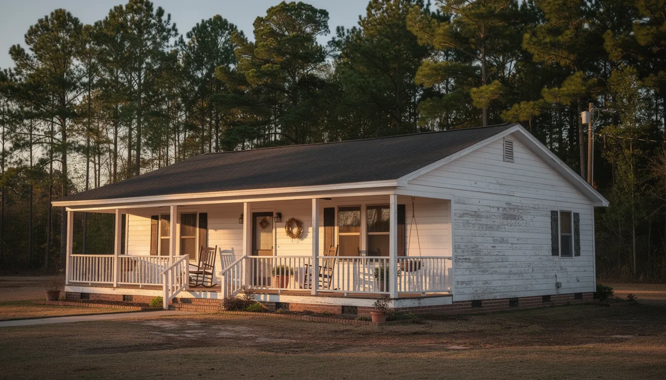 North Carolina farmhouse with a porch representing property tax relief programs